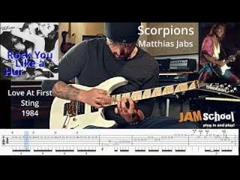 Scorpions Rock you like a Hurricane Guitar Solo Matthias Jabs (With TAB)