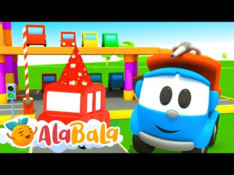 Super camionul Leo construiește o parcare | Desene animate de la AlaBaLa pentru copii