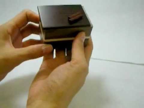 Japanese Puzzle Box/the solution of Karakuri Secret Box/ Krakuri Chocolate Cake/Trad Japan