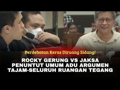 A Heated Debate in Court! Rocky Gerung vs. the Public Prosecutor - A Sharp Argument!