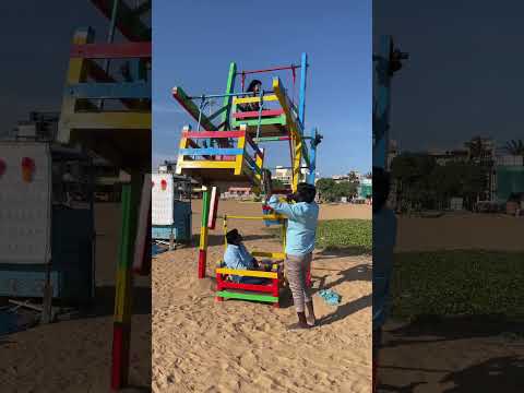 Beach play time | veyilodu velayadu | Sridevi Ashok family time | Sridevi & Sitara