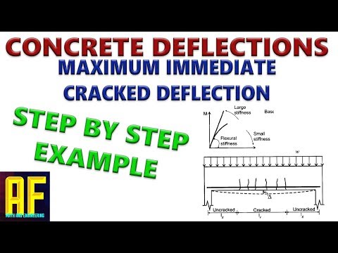 Maximum Immediate Cracked Deflection Concrete Deflections Step By Step Example