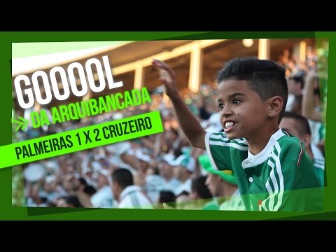 Gol da arquibancada - Palmeiras 1 x 2 Cruzeiro - Campeonato Brasileiro 2014