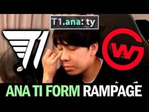 T1 vs Wildcard - ANA TI FORM! GG RAMPAGE on The International 2022