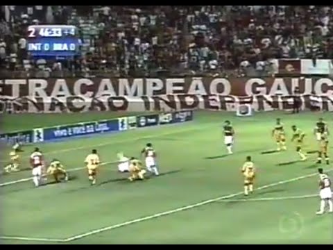 INTERNACIONAL-RS 1x0 BRASILIENSE + GOIÁS 3x0 SÃO PAULO (Gols) - Brasileirão Série A 2005 - Globo