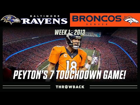 Peyton Manning Throws 7 Touchdown Passes! (Ravens vs. Broncos 2013,  Week 1)