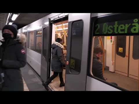 Oslo-Viken T-bane - Linje 2-2E-X: Lindeberg T-banestasjon 01-2022 (Morgenrush-spesial) [4K UHD]
