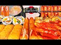 ASMR SPICY TTEOKBOKKI MOZZARELLA CORN DOG SAUSAGE KIMBAP 매운 떡볶이 모짜렐라 핫도그 소