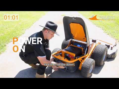 RAYMO electric remote control mower battery options and interchangeability