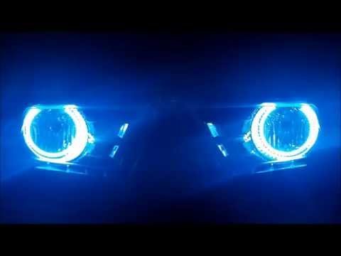 FLASHTECH LIGHTING Ford Mustang V.3 Fusion Colorshift halo HEADLIGHT kit 2010 - 2014