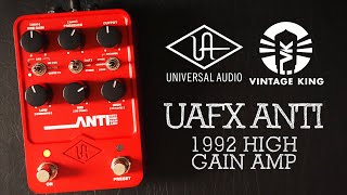 Video thumbnail for Universal Audio UAFX ANTI 1992 High Gain Amp by Pedal of the Day