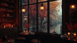 Exquisite Jazz Cafe📚☕ 4K🎷 Smooth Instrumental Jazz & Warm Coffee Shop Atmosphere For Focus