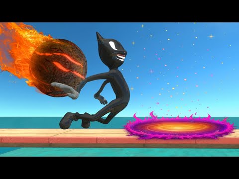 Who Can Escape From Fireball and Enter Evolve Gate - Animal Revolt Battle Simulator