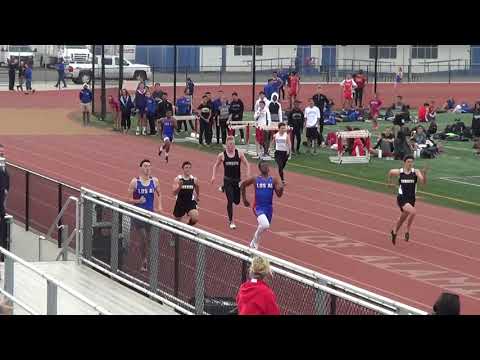 VarB 400m vs Servite & Rosary 3-7-18 - Los Alamitos Boys