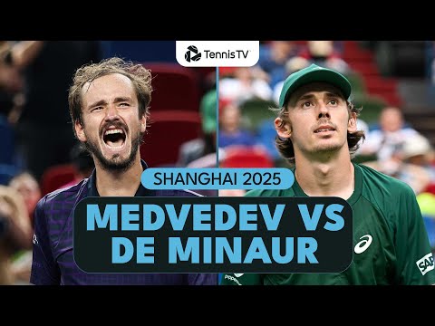 Daniil Medvedev vs Alex De Minaur Highlights | Shanghai 2025 Quarter-Final