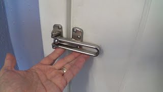 How to Open a Swing Bar (Hotel Latch) Lock from the Outside