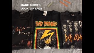 How To Achieve A Vintage Look On T-Shirts