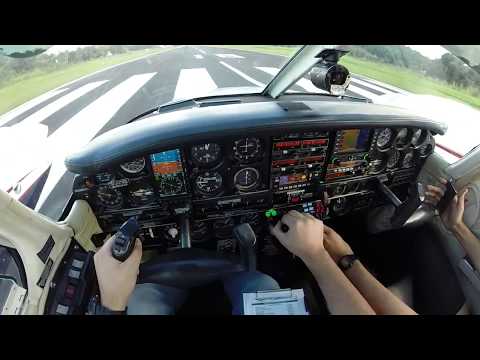 Seneca II Takeoff - Pilot View
