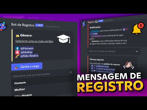Como fazer chat de REGISTRO/AUTOROLE no Servidor do DISCORD (Tutorial Slash Bot)