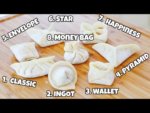 8 Ways to Fold Dumplings for Chinese New Year!