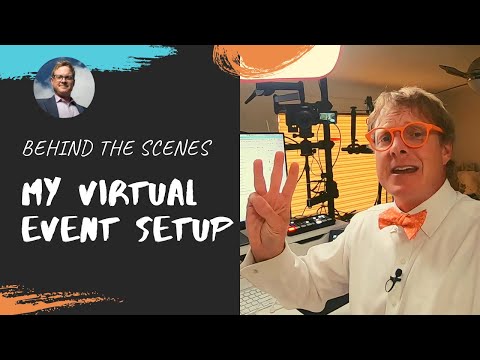 My virtual event and live webinar setup! Behind The Scenes