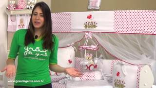 Kit Berço Ursa Baby Vermelha | Ref: 47504