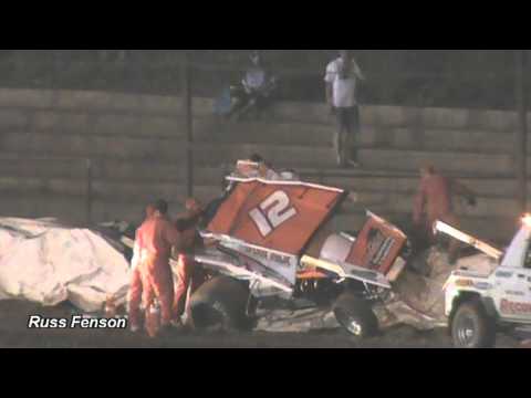 Lynton Jeffery roll Sydney Speedway by Russ Fenson