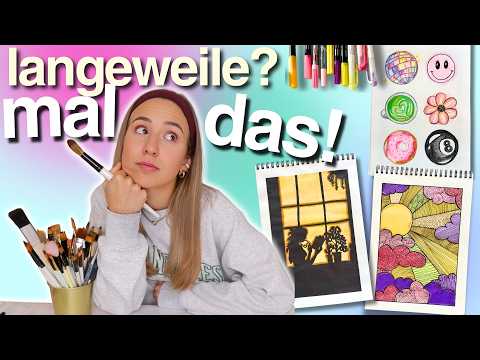 Painting to beat boredom 12 😑 Painting pictures for beginners - Cali Kessy