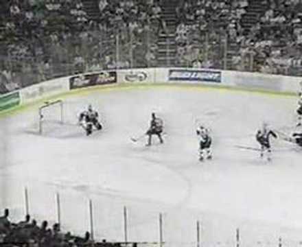 1999-00 Round 4/Game 6/CBC: Derian Hatcher Nails Petr Sykora
