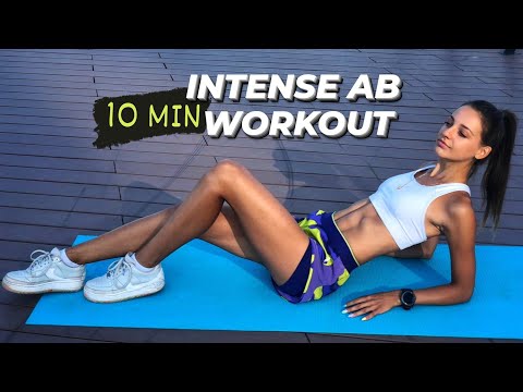 10 MIN INTENSE ABS workout / No equipment / Ksenija Krstic