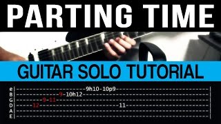 Parting Time - Rockstar Guitar Solo Tutorial (WITH TAB)
