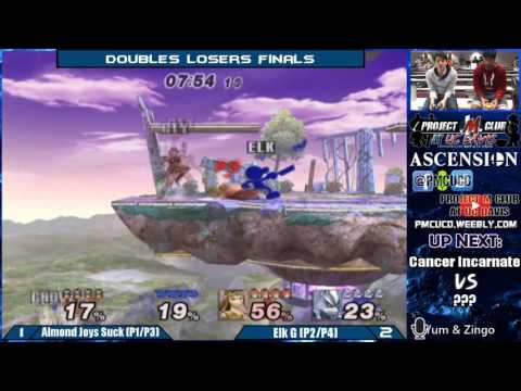 "Ascension 5/7/16" - Almond Joys Suck (CF & Zelda) v. Elk G (G&W & Wolf) - Losers Finals