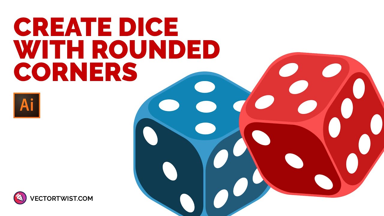 Create a Vector Dice in Illustrator [with Round Corners and Edges]