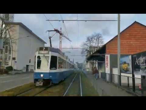 Cab Ride * Switzerland * Zürich * Tram * Line #7