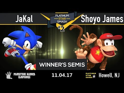 Platinum Star Smash 2 - JaKal (Sonic) vs. Shoyo James (Diddy Kong) - Winner's Semifinals