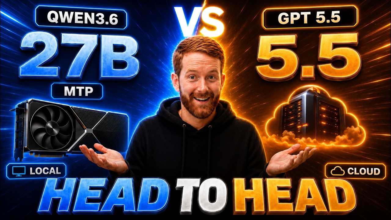 Qwen3.6 27B MTP vs GPT-5.5 | Local AI Head-to-Head