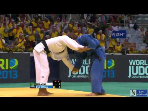 Judo 2013 World Championships Rio de Janeiro: Miranda (BRA) - Kuziutina (RUS) [-52kg]