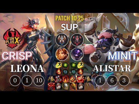 FPX Crisp Leona vs Minit Alistar Sup - KR Patch 10.25