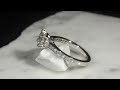 video - Bead Set Cathedral and Basket Engagement Ring