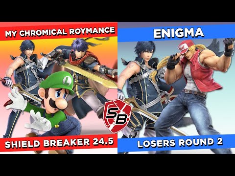 Shield Breaker 24.5 My Chromical Roymance (Ike, Chrom, Luigi) Vs. Enigma (Terry, Chrom)