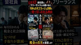 【真実】会社員とフリーランスとの違い」ほど、巧妙なカモフラージュ詐欺に一発で引っかかる理由