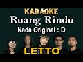 Ruang Rindu (Karaoke) Letto /Nada Asli Nada Original D