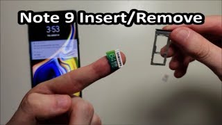 Samsung Galaxy Note 9 SIM Card & Micro SD Card How to Insert or Remove!