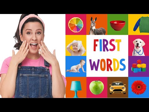 Baby's First Word  - Clapping, Waving, Pointing & Singing | Hop Little Bunnies | Baby Learning