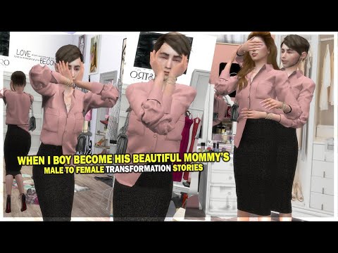 Who I Turned Into A Beautiful Mommy's | Boy to Girl Transformation Stories | (Sims 4)