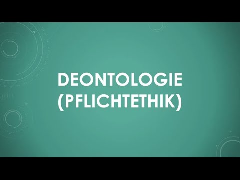 Deontologie (Pflichtethik) einfach und kurz erklärt
