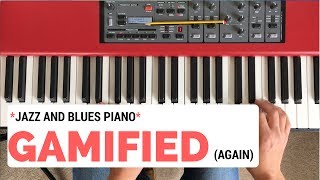 Blues/Jazz Piano GAMIFIED || master improvising on this chord progression in five levels