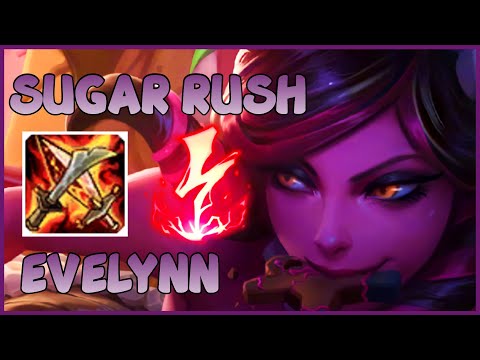 NEW SKIN! SUGAR RUSH EVELYNN GAMEPLAY - League of Legends