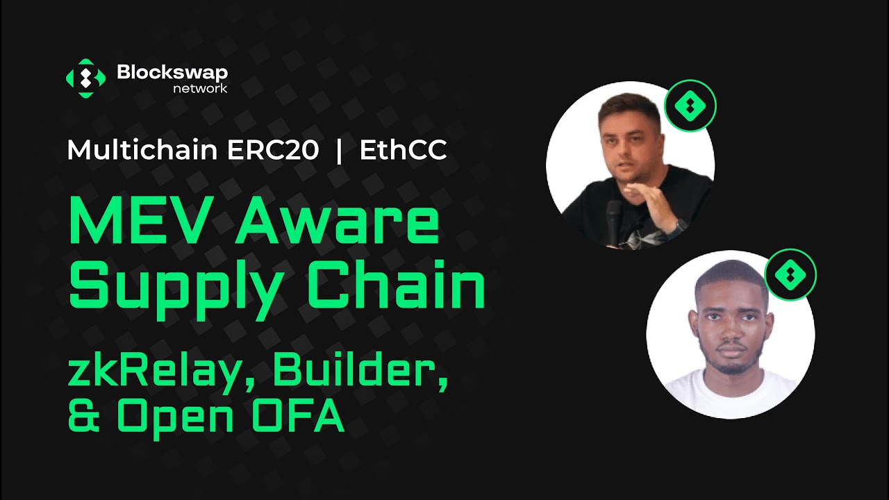 MEV Aware Supply Chain @ EthCC