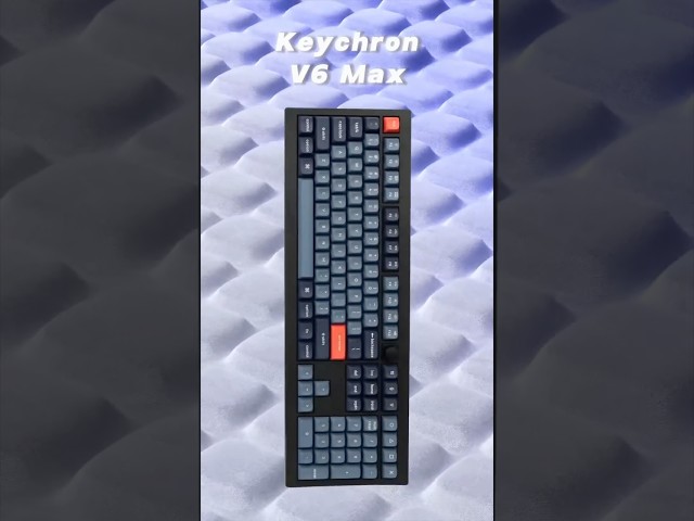 Teclado Keychron V6 Max Mecánico Layout ES Inalámbrico Full-Size RGB Knob video